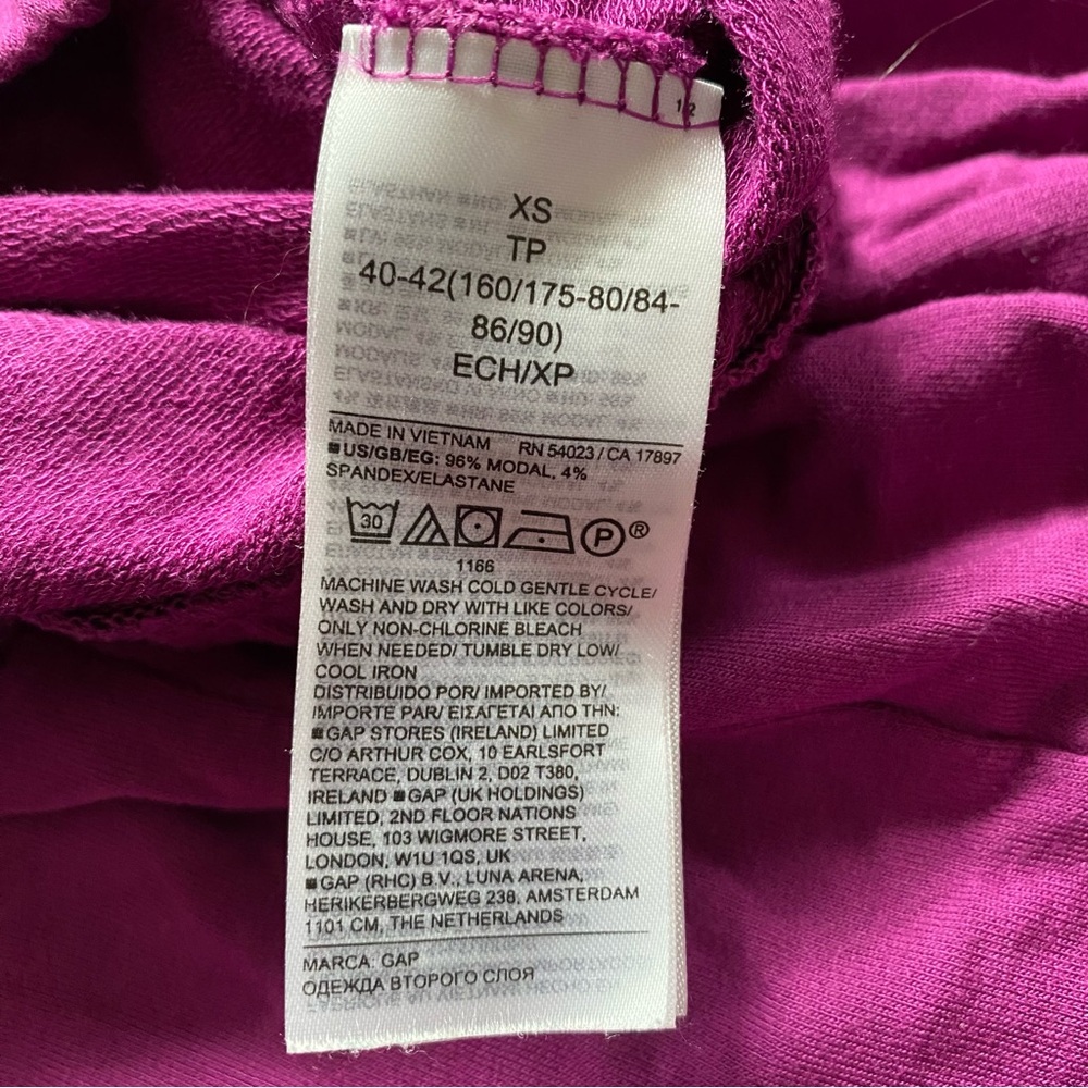 GapBody Lenzing Modal Violet Wide Leg Pants XS Purple Pajama Pants Gap Body - Picture 5 of 6